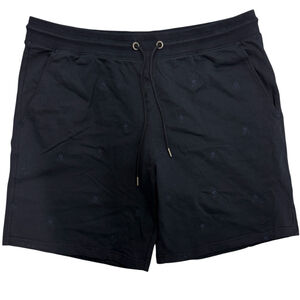 Psycho‎ Bunny Mens 2XLT Woad Sweat Shorts Navy Blue Embroidered Logo